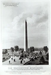 El Monumento a Washington y sus alrededores, vista norte